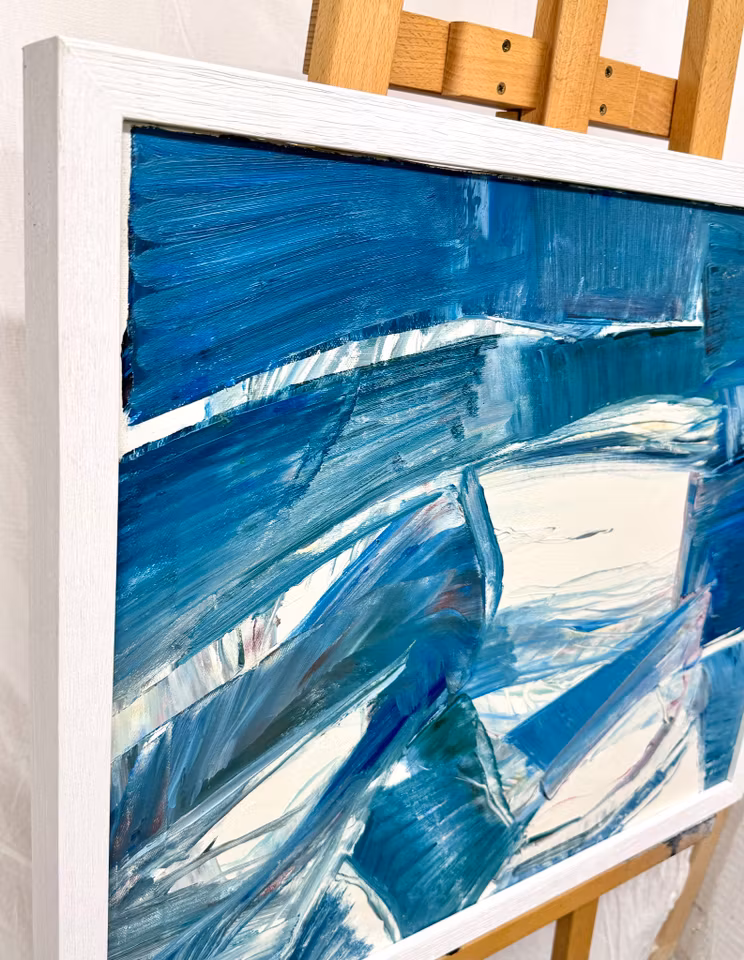 "Kat no 10" Olja på duk av Bengt Olson. -1973. 64x56 cm