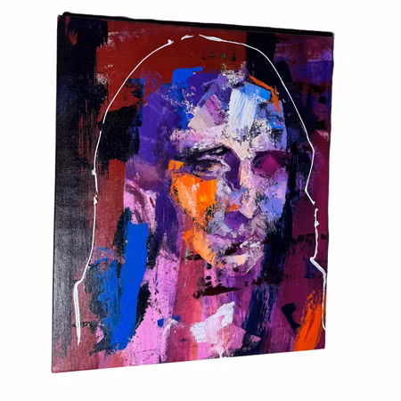 "Gioconda" Blandteknik på duk av Alberto Ramirez LEG & Jochen Vrba. 40x50 cm