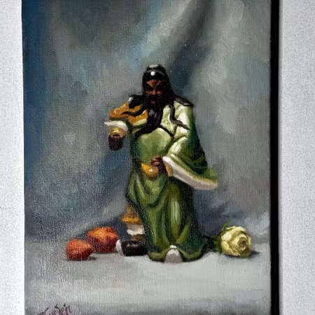 "Orientaliskt stilleben" Olja på duk av Fredrik Thorsén. 30x40 cm