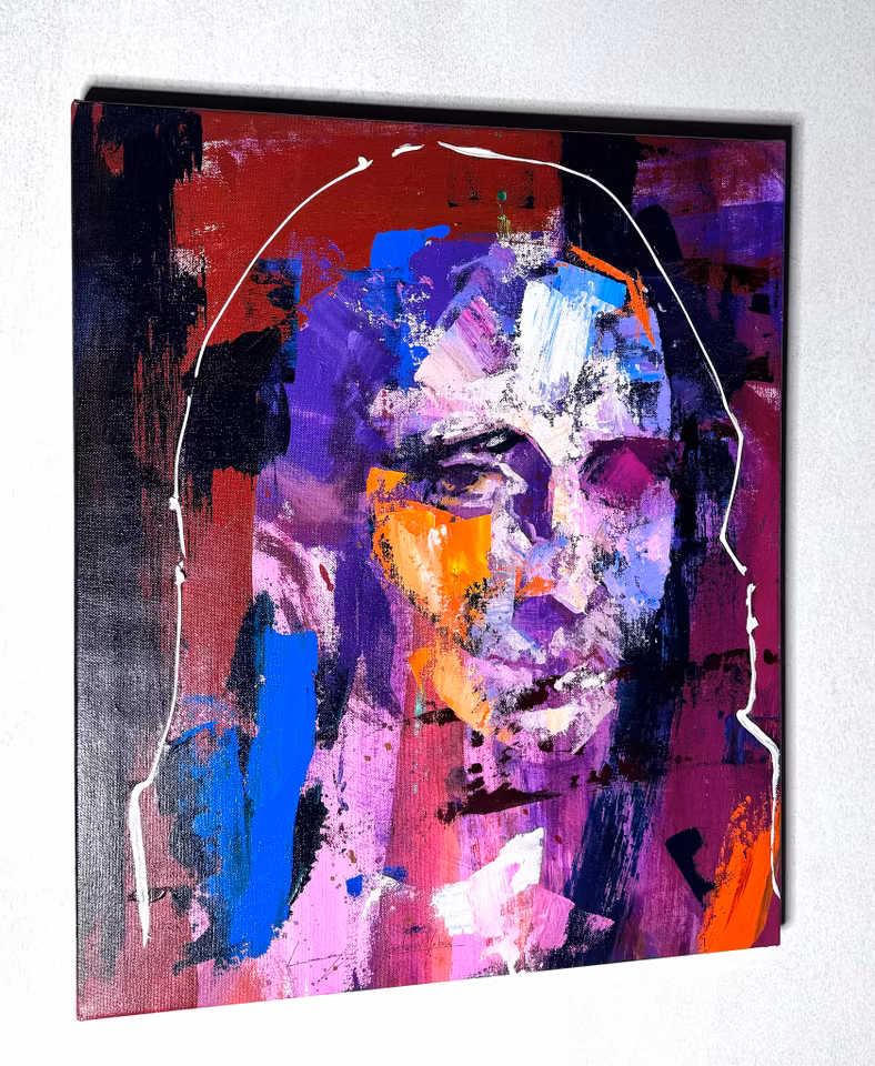 "Gioconda" Blandteknik på duk av Alberto Ramirez LEG & Jochen Vrba. 40x50 cm