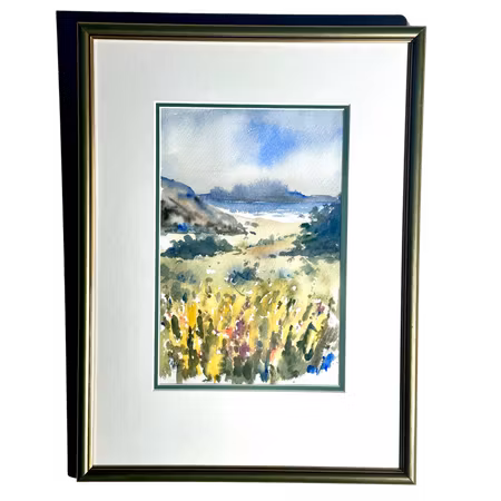 Akvarell av Ali Pournoroozy. 36x47,5 cm