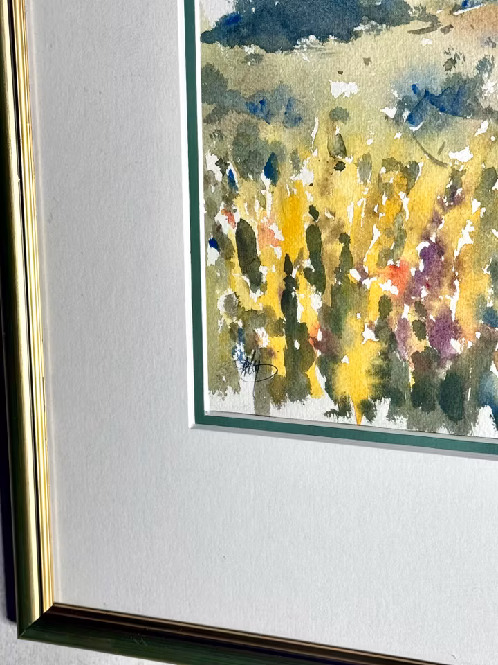 Akvarell av Ali Pournoroozy. 36x47,5 cm