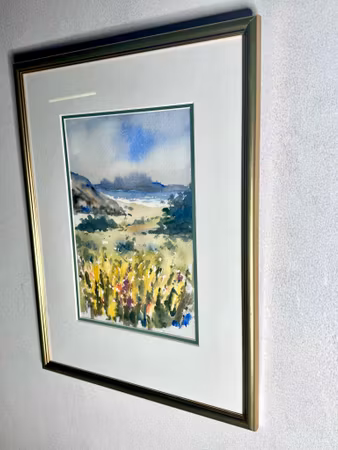 Akvarell av Ali Pournoroozy. 36x47,5 cm