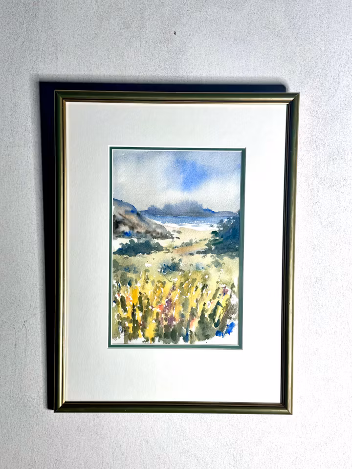 Akvarell av Ali Pournoroozy. 36x47,5 cm