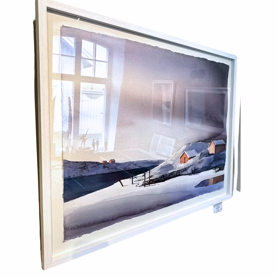 "Rönnäng", akvarell av Kalle Nilsson, 76x56 cm