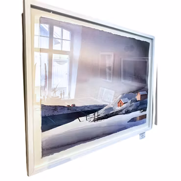 "Rönnäng", akvarell av Kalle Nilsson, 76x56 cm