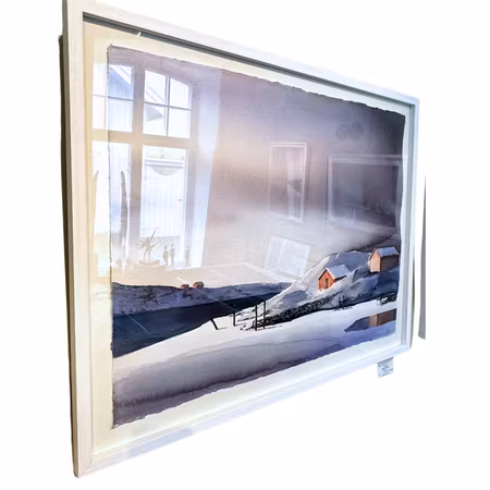 "Rönnäng", akvarell av Kalle Nilsson, 76x56 cm