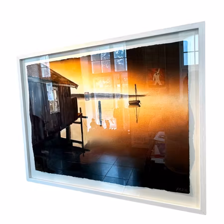 "Skymning", akvarell av Kalle Nilsson, 76x56 cm