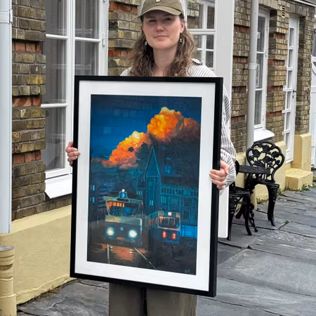 "Skymningssaga" Fine art Print av Elin Östberg. 50x70 cm