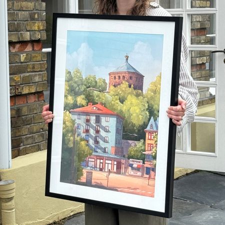 "Crêperiet" Fine art Print av Elin Östberg. 50x70 cm