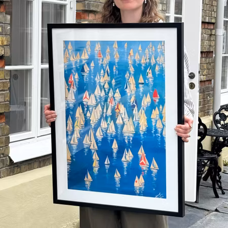 "Regattan" - Fine Art Print av Elin Östberg, 50x70 cm (oramad)