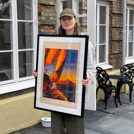 "Mot Marstrand" - Fine Art Print av Elin Östberg, 50x70 cm (oramad)