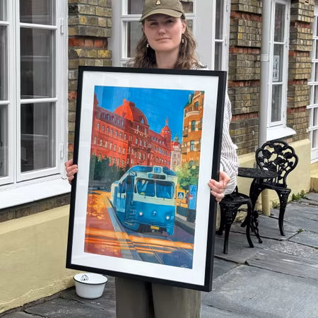 "Prinsgatan" - Fine Art Print av Elin Östberg, 50x70 cm