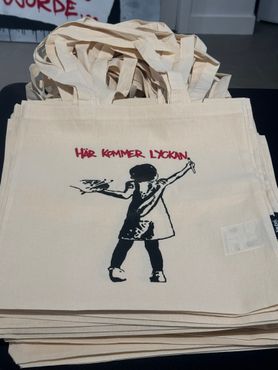 Tygpåse Hellstrom Street Art, Limited Edition 200ex