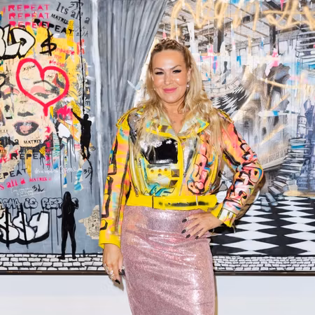 En reva i tiden no 2 - blandteknik på duk av Diana Wahlborg 199x150 cm