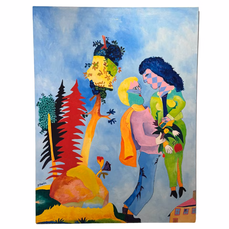 "Kärlek" Originalmålning av Jonny Forström 120x150 cm