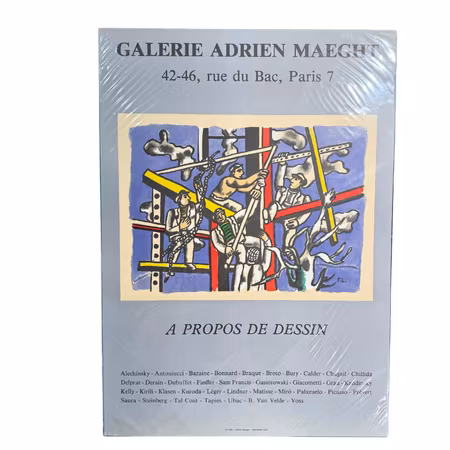 Utställningsaffisch från Galerie Adrien Maeght, 1985, 50 x 70 cm