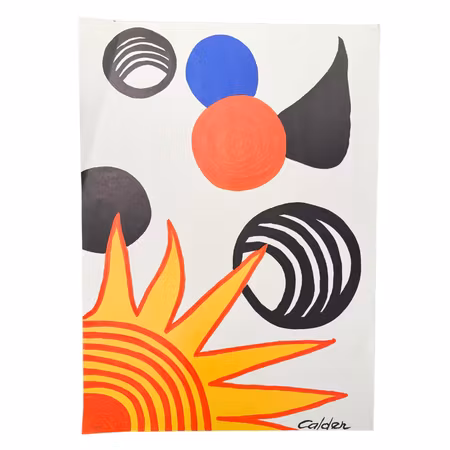 Litografi av Alexander Calder, 52 x 72 cm