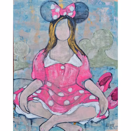 "When my whishes come True, I'll share them with you" - Akryl på duk av Hanna Ekegren. , 80x100 cm