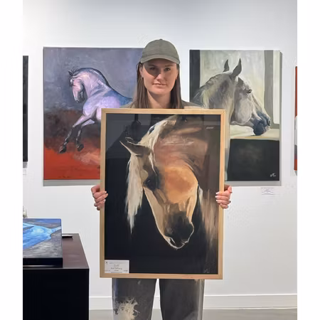 "Ridå!" Art print av Elin Östberg. 50x70 cm