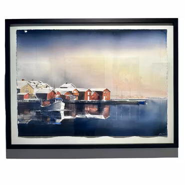 På Väg, akvarell av Kalle Nilsson, 120x91 cm / 105x75 cm