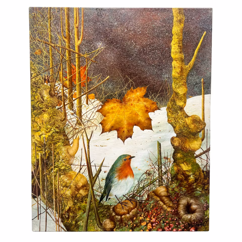Erik The Red, akryl på duk av Bjørn Lindow, 80x100 cm