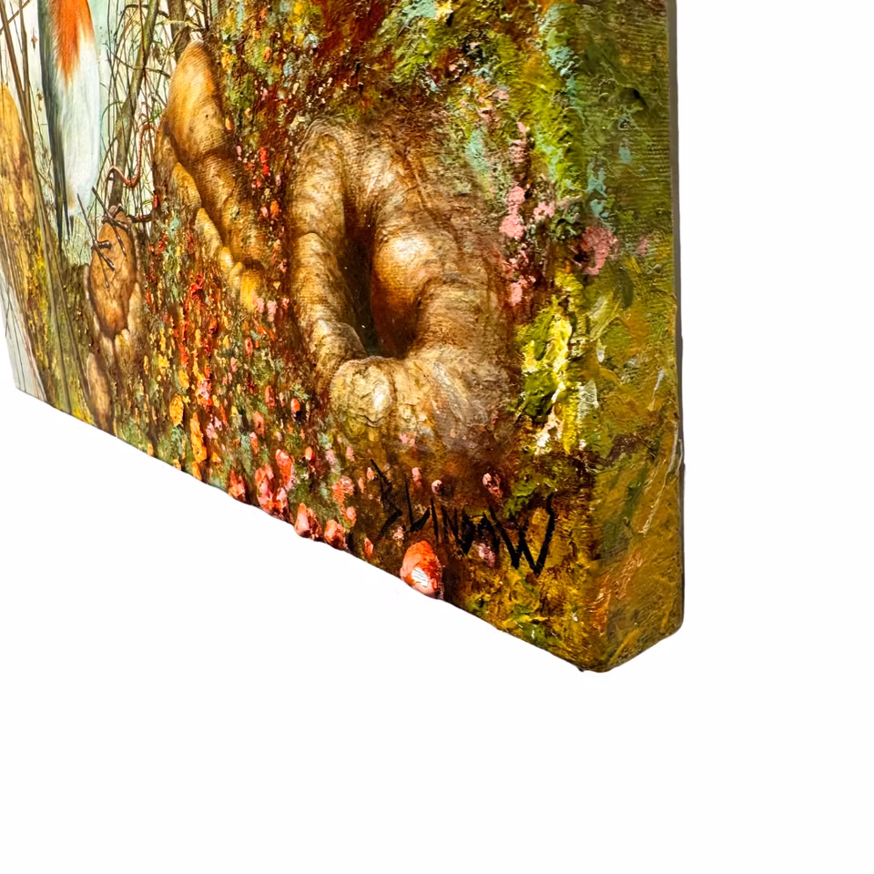 Erik The Red, akryl på duk av Bjørn Lindow, 80x100 cm