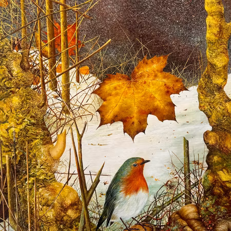 Erik The Red, akryl på duk av Björn Lindow, 80x100 cm