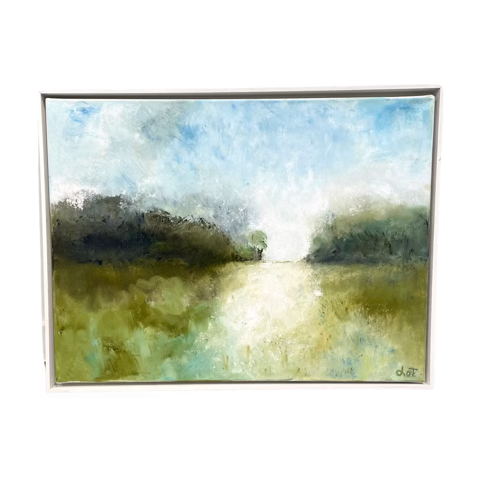 'Guiding Light', Olja på duk av Lo Fehrling, 84x64 cm