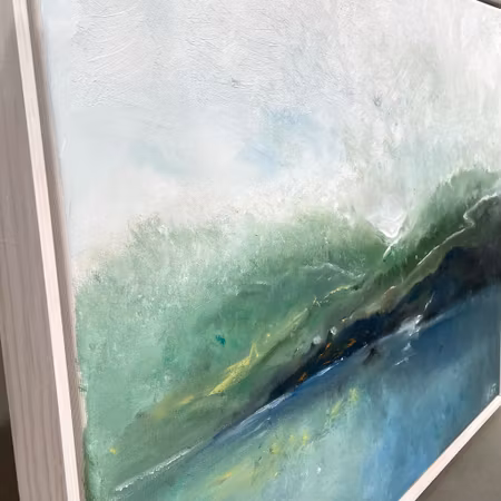 Landfall, olja på duk av Lo Fehrling, 80x60 cm