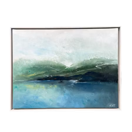Landfall, olja på duk av Lo Fehrling, 80x60 cm