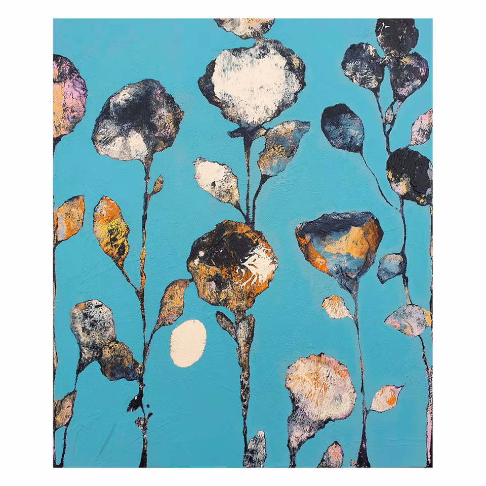 Turkos: Fine art print av Hanna Ekegren, 52x60 cm