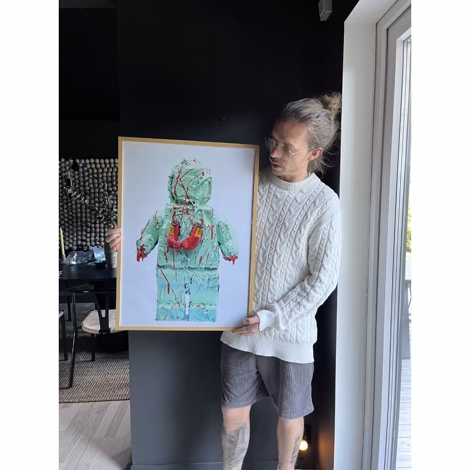 "Fighter" Art Print av Adam Ström. 50x70 cm. Numrerad & Signerad i en upplaga om 45