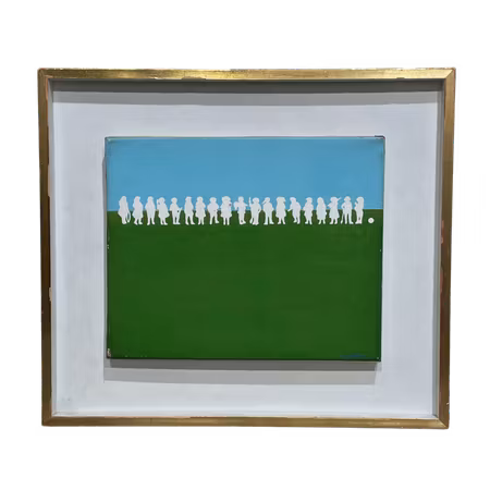 Utan titel, Olja på duk av Milvia Maglione, 40x35 cm