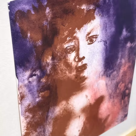 Ingen titel, Litografi av Peter Dahl, 35x44 cm