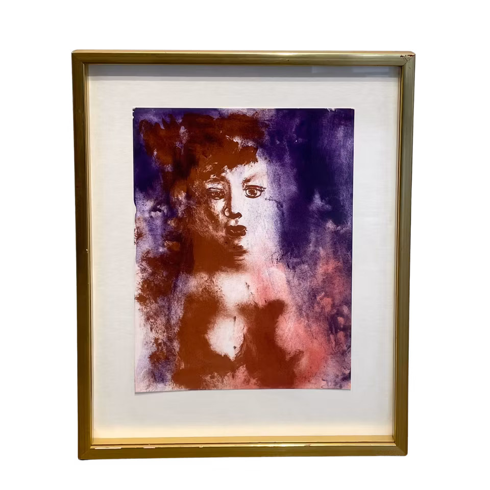 Ingen titel, Litografi av Peter Dahl, 35x44 cm