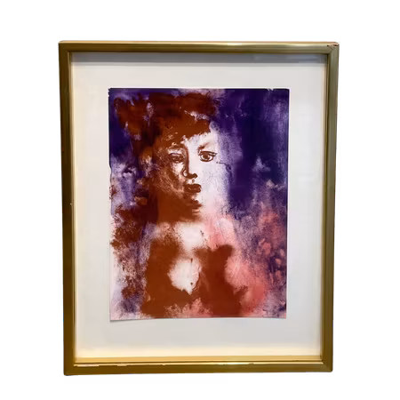 Ingen titel, Litografi av Peter Dahl, 35x44 cm