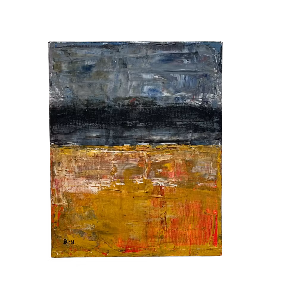 Bilder från ingenmansland, Olja på duk av Dag Ronny Pettersen, 30x24 cm