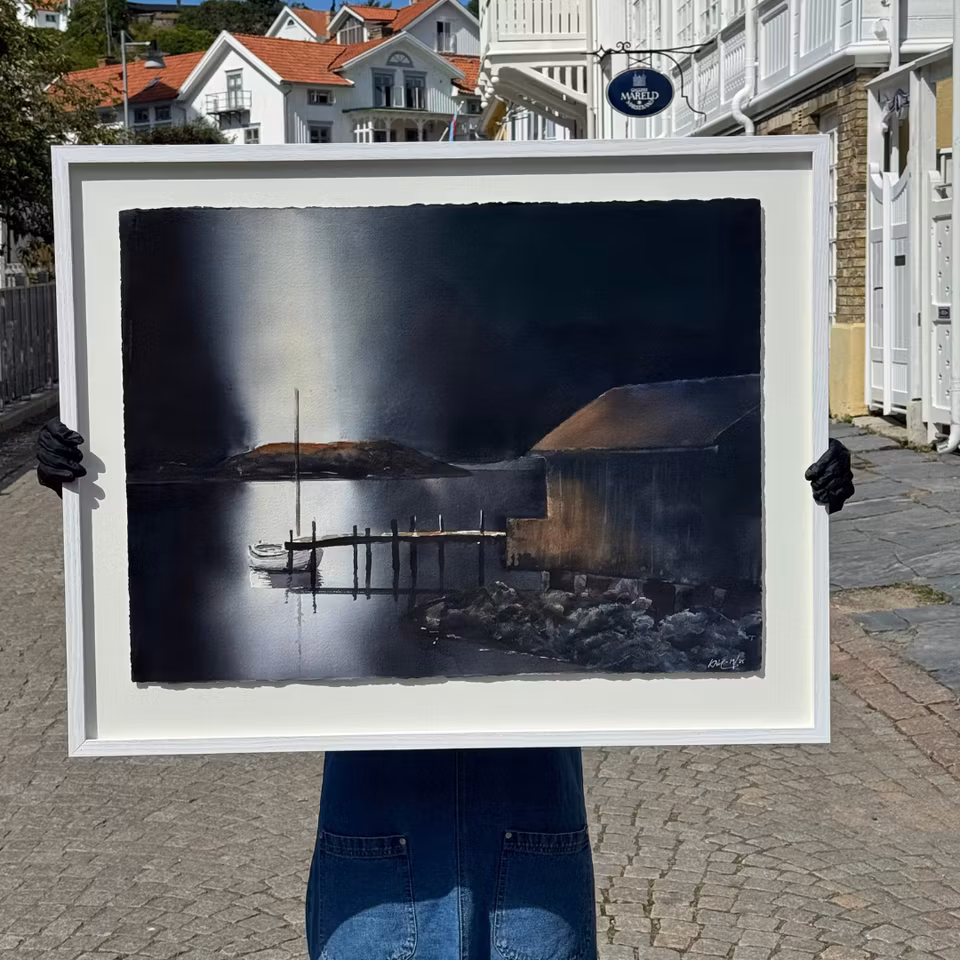 'Ekan', Akvarell av Kalle Nilsson, 93x73 cm