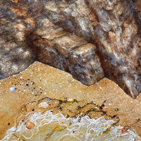 'The Wave', Akryl på duk av Bjørn Lindow, 120x100 cm