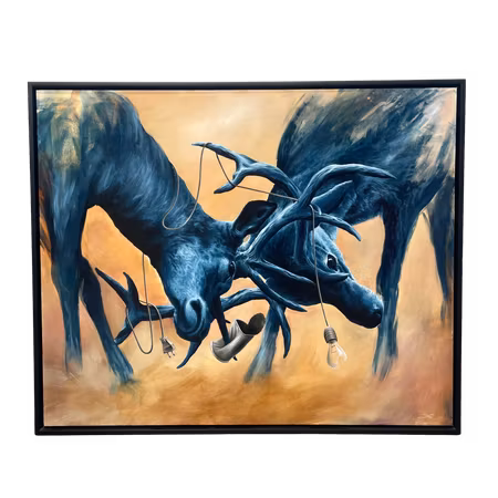 'Out of town', Akryl på duk av Jonas Brodin, 114x94 cm