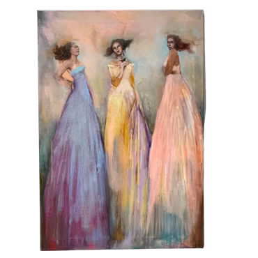 'I stilla samklang', Akryl på duk av Anna-Lena Johansson, 55x79 cm
