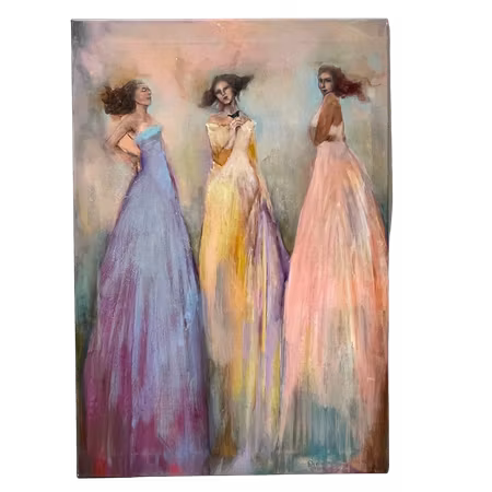 'I stilla samklang', Akryl på duk av Anna-Lena Johansson, 55x79 cm