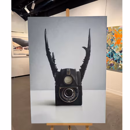 'Wild Life II', Akryl på duk av Jonas Brodin, 90x125 cm