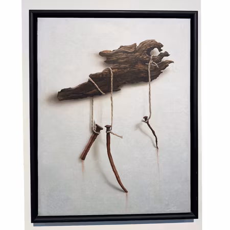 'Nails', Akryl på duk av Jonas Brodin, 47x60 cm