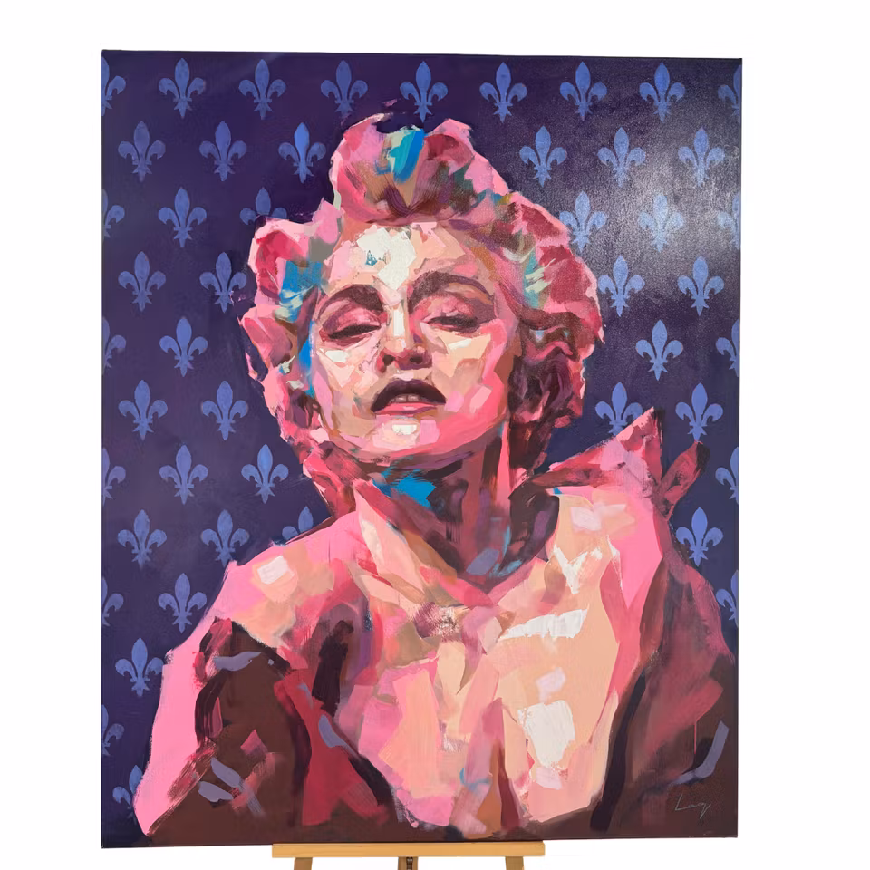 'Madonna', Akryl på duk av Alberto Ramirez LEG, 140x160 cm