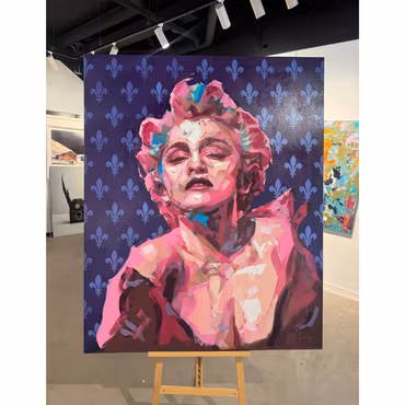 'Madonna', Akryl på duk av Alberto Ramirez LEG, 140x160 cm