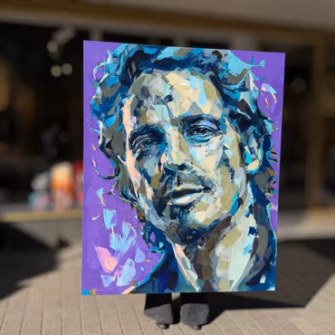 'Chris Cornell', Akryl på duk av Alberto Ramirez LEG, 130x160 cm
