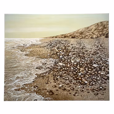 'Coffee Bay', akryl på duk av Bjørn Lindow, 120x100 cm