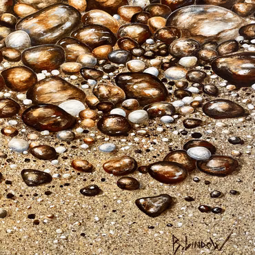 'Coffee Bay', akryl på duk av Bjørn Lindow, 120x100 cm